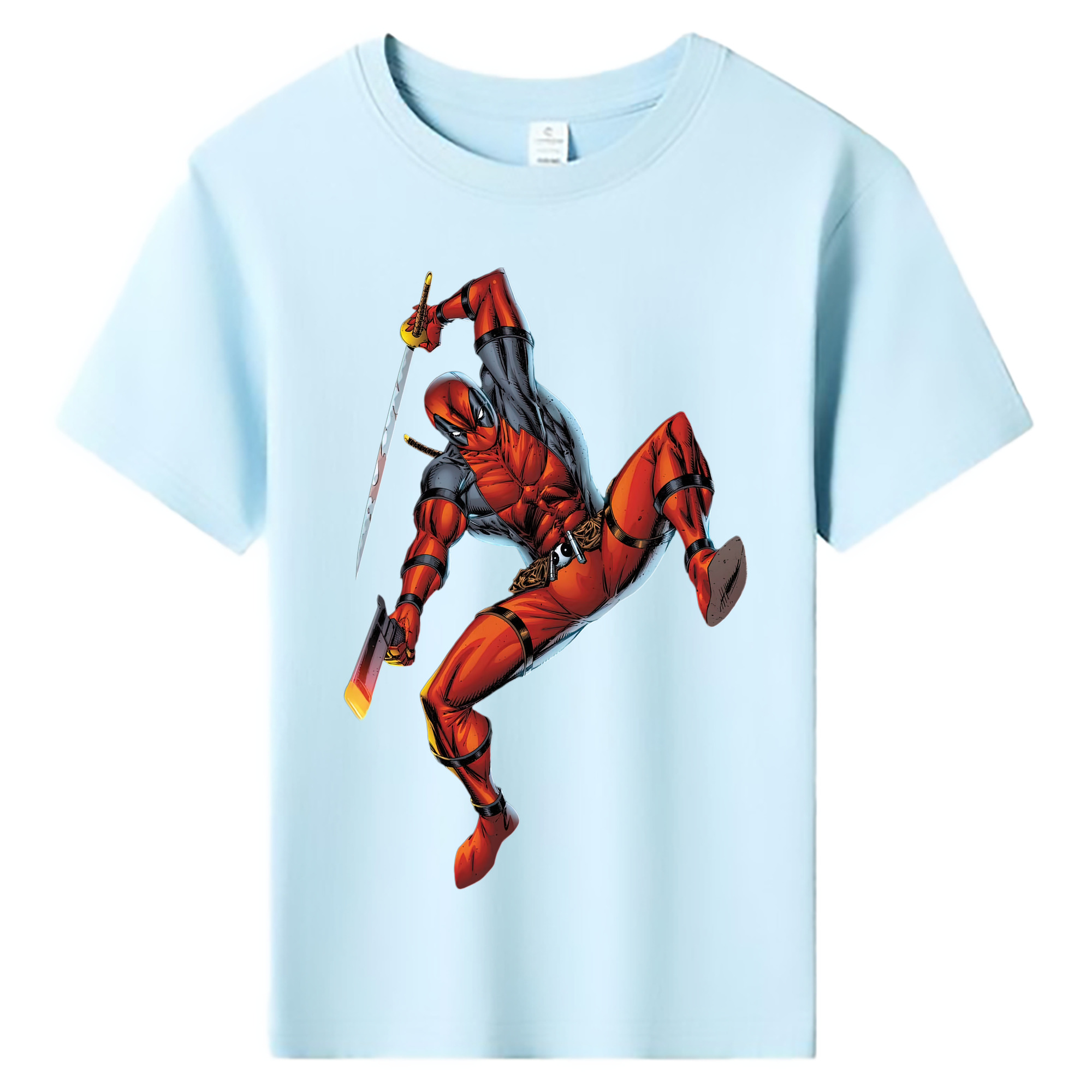（画像用） Deadpool デッドプール 綿100％キッズTシャツ（フロントプリント）